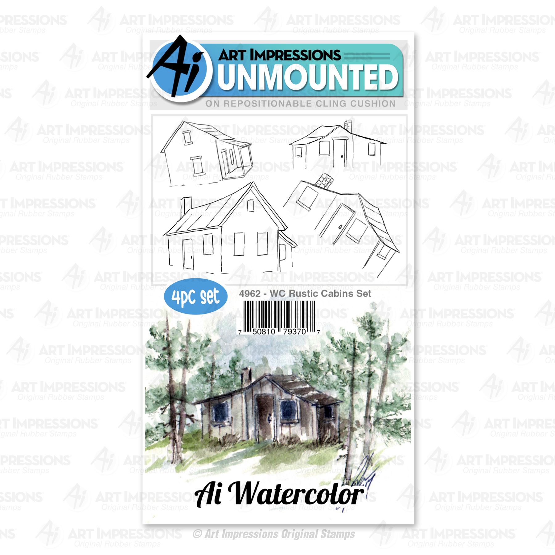 4962 - WC Rustic Cabins Set