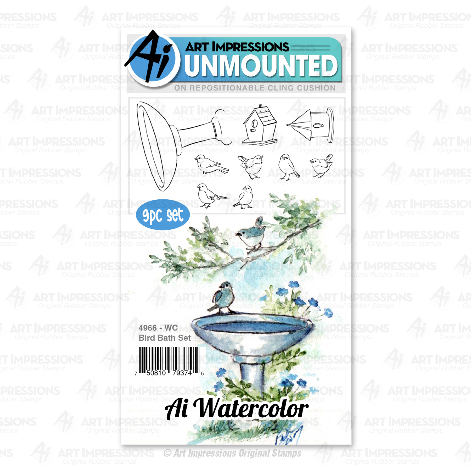 4966 - WC Bird Bath Set