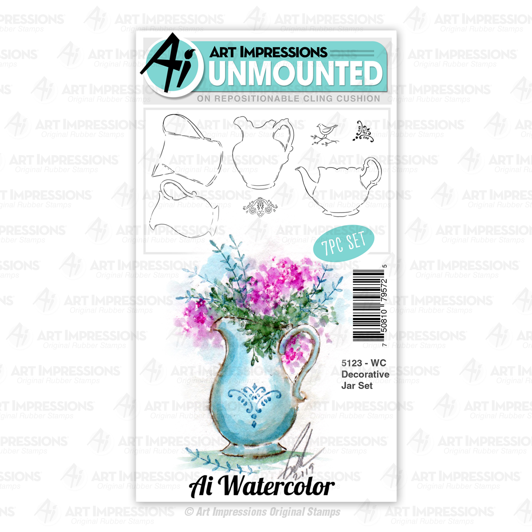5123 - WC Decorative Jar Set