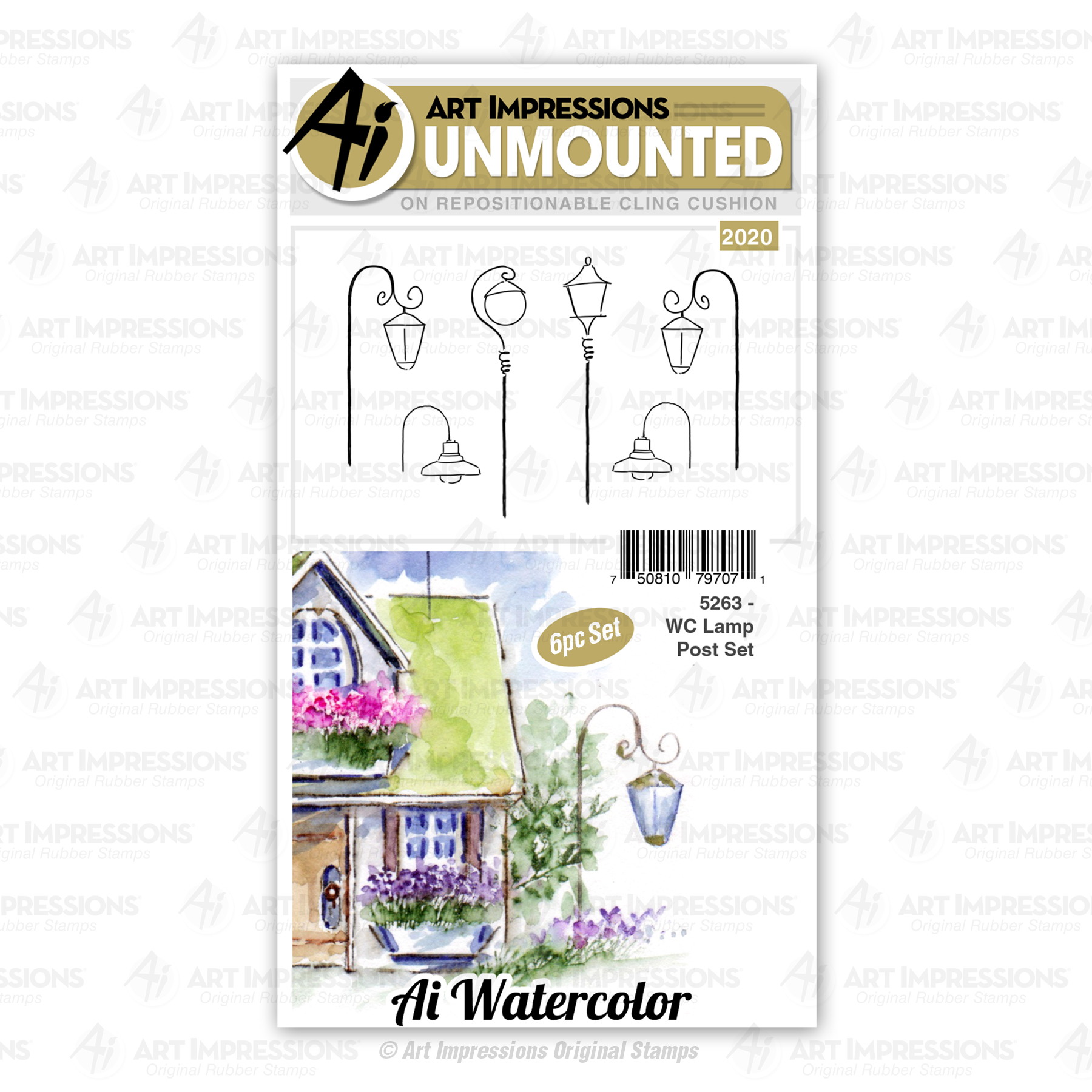 5263 - WC Lamp Post Set
