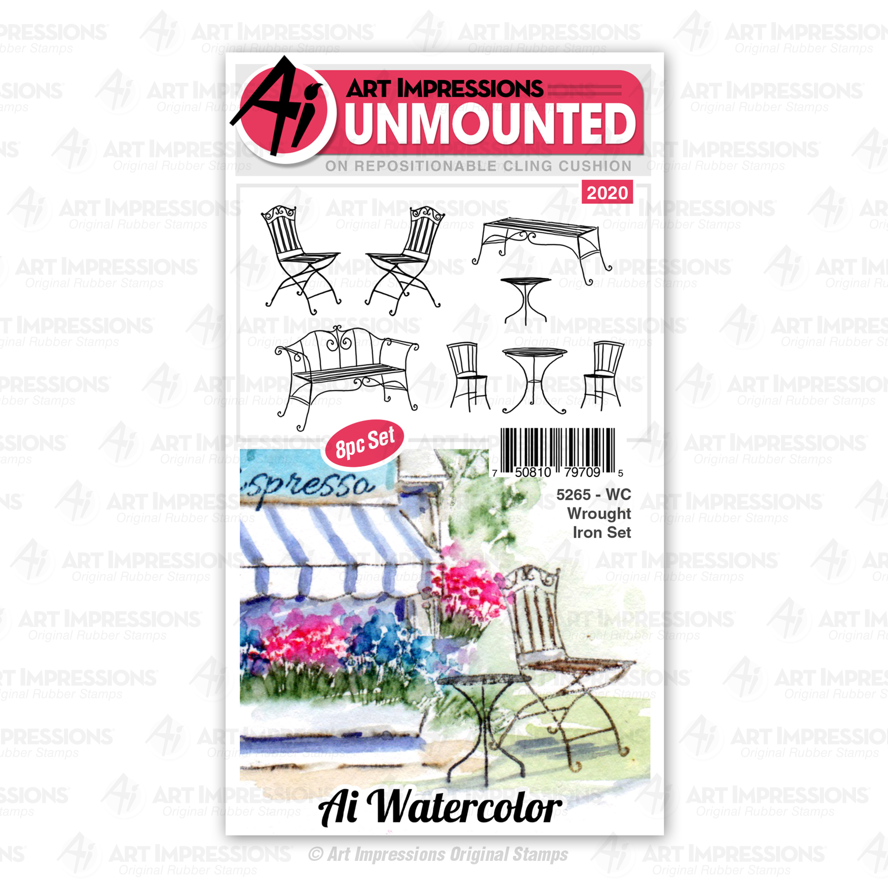 5265 - WC Wrought Iron Set