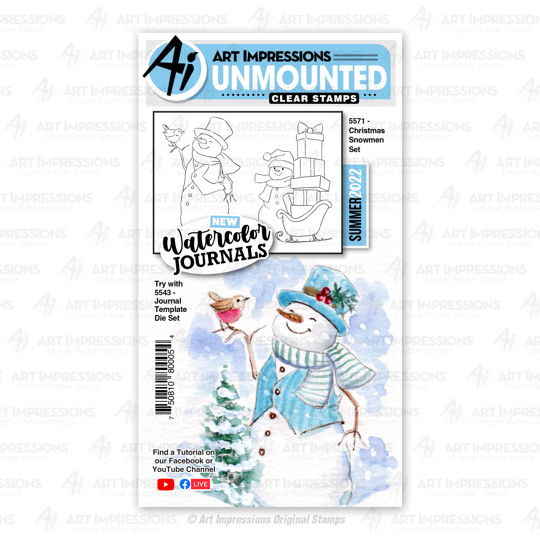 5571 - Christmas Snowmen Set