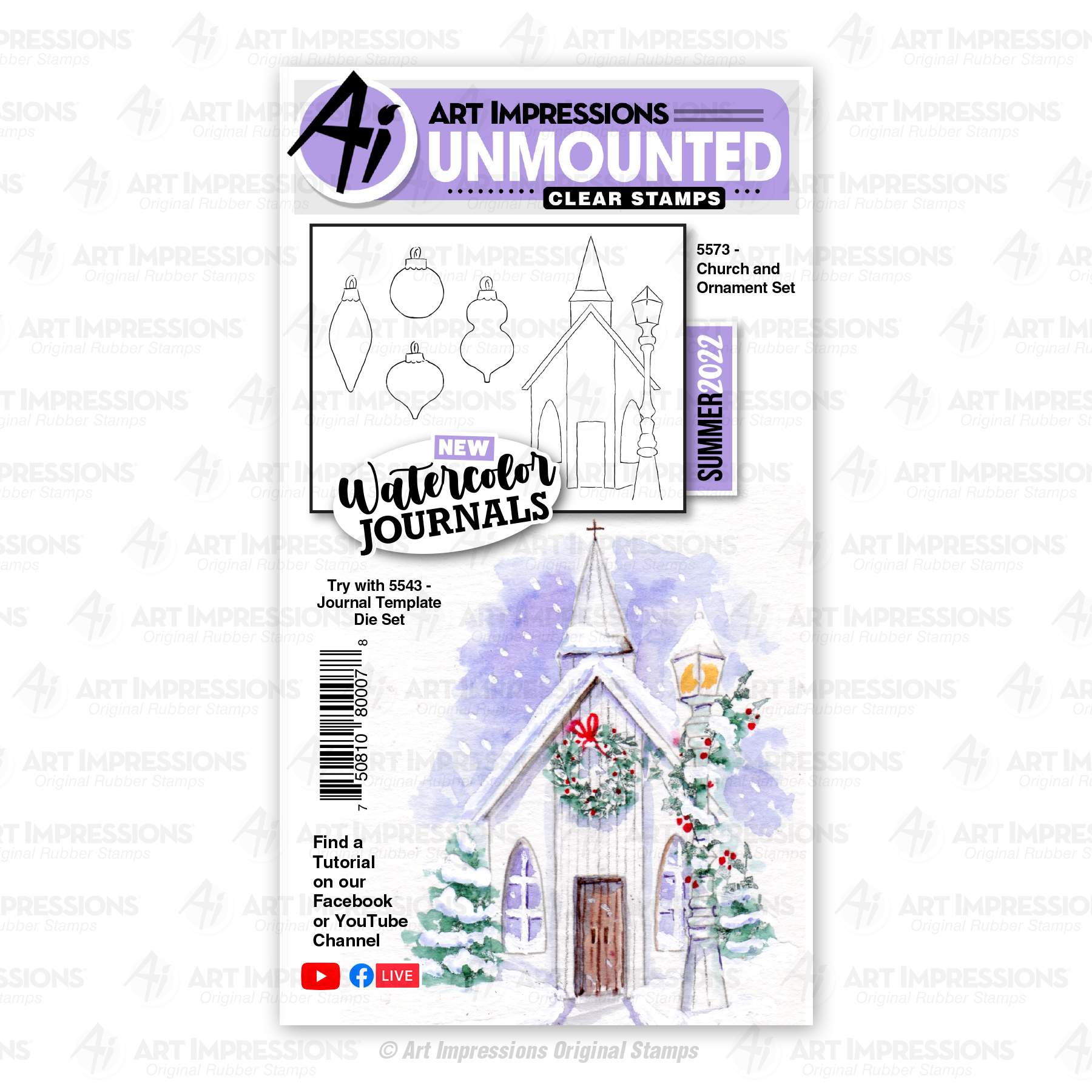 5573 - Church and Ornament Set