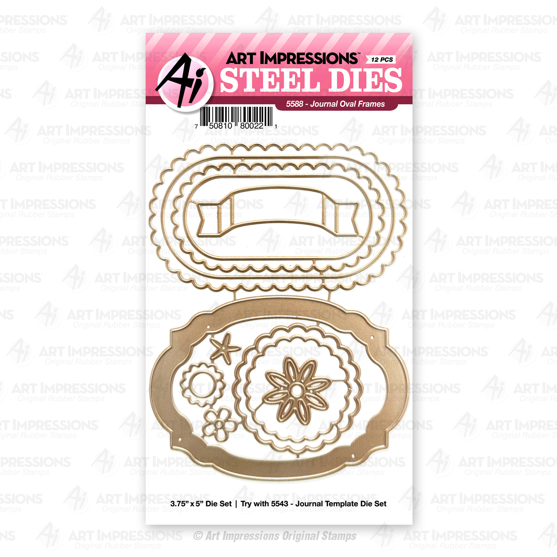 5588 - Journal Oval Frames Die Set