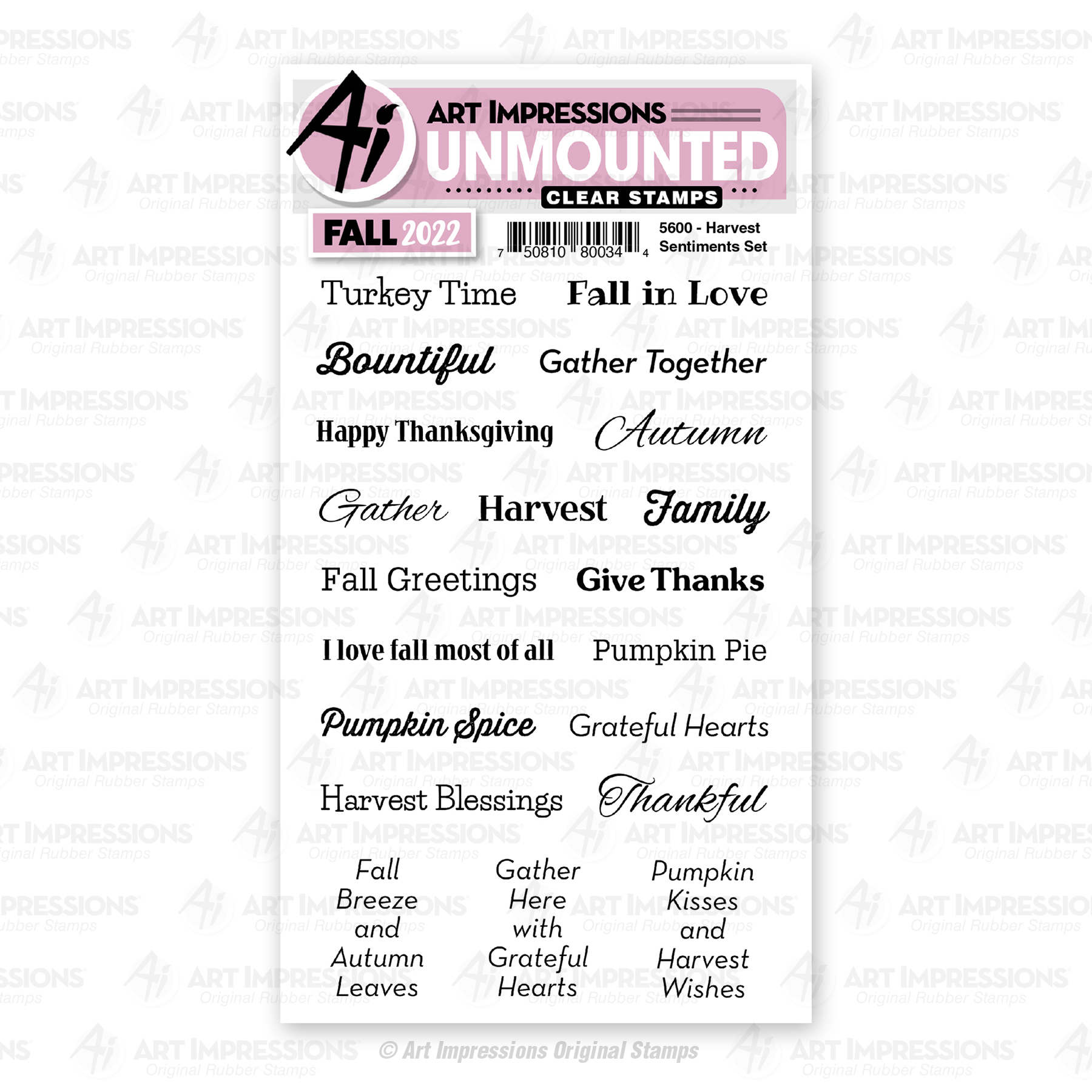 5600 - Harvest Sentiments Set