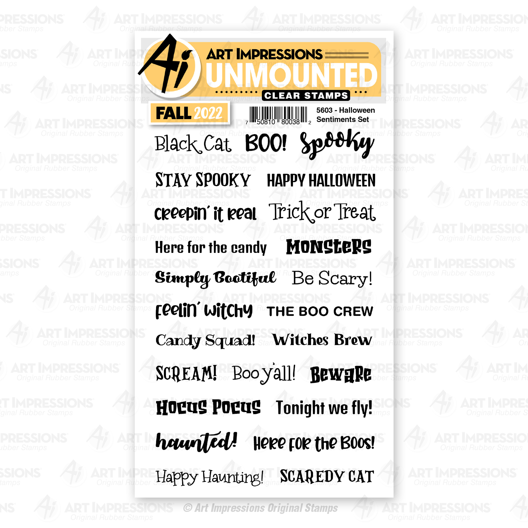 5603 - Halloween Sentiments Set