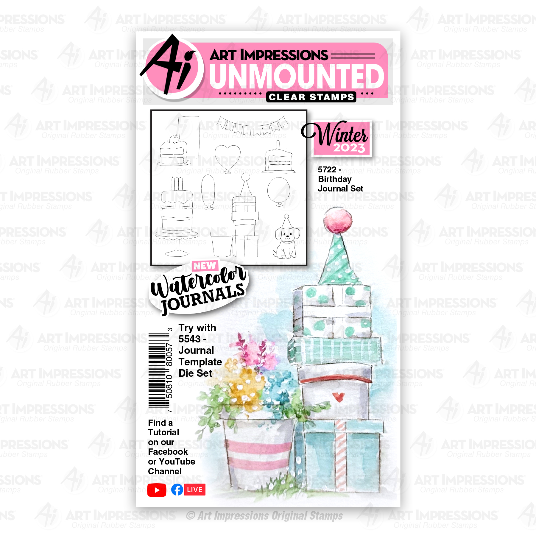 5722 - Birthday Journal Set