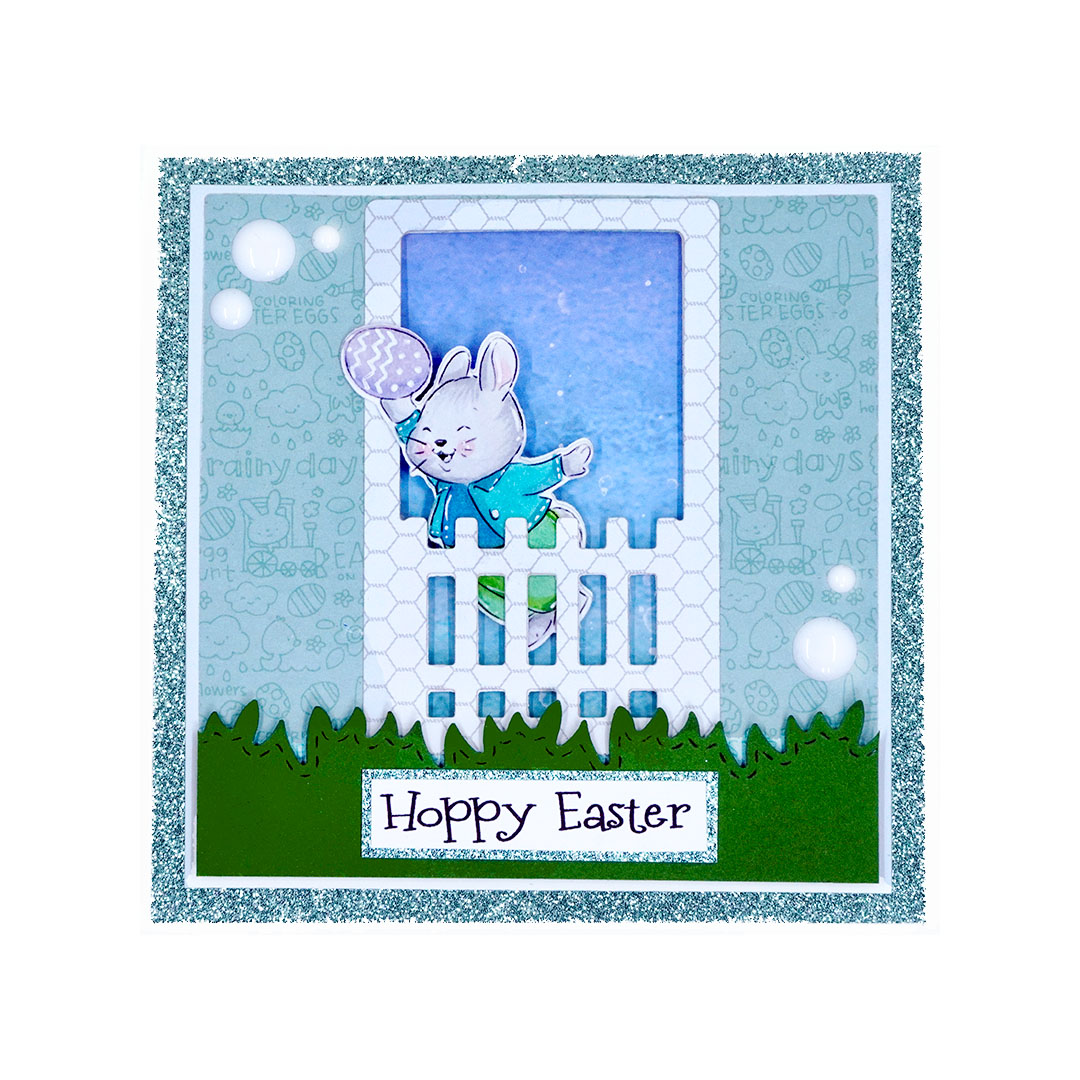 5732 FB Bunny (and fence dies) Tasha