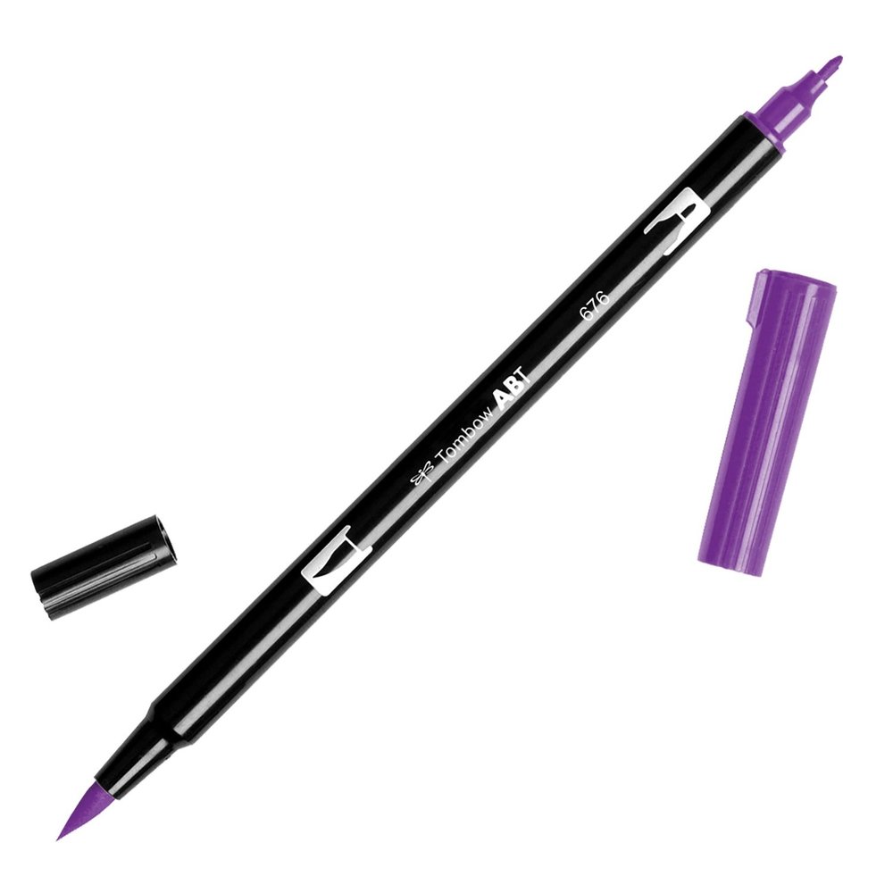 DB676 - Dual Brush Pen - 676 Royal Purple