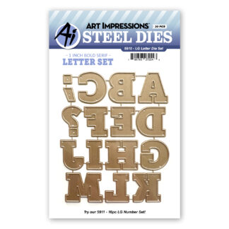 5910 – Large Letter Die Set