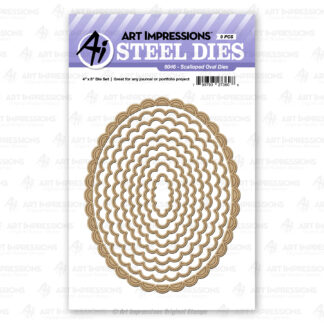 6046 - Scalloped Oval Dies