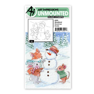 6085 - Woodland Snowman Scene