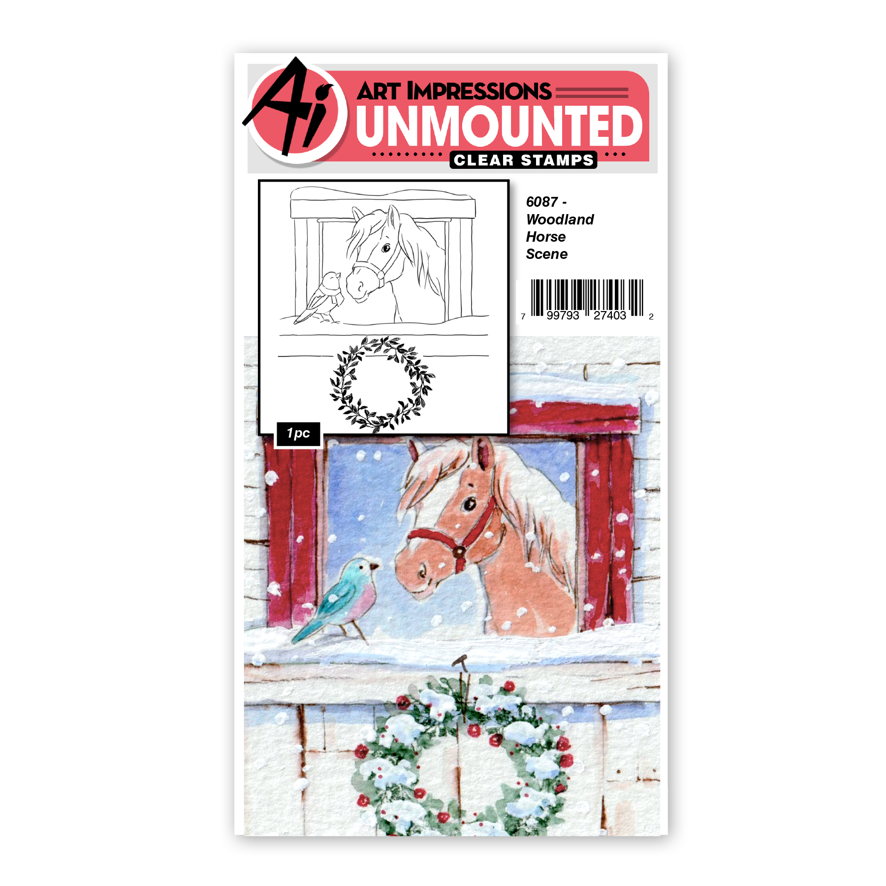 6087 - Woodland Horse Scene
