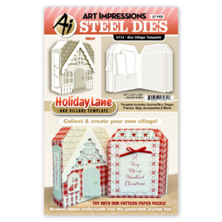 6114 - Box Village Template Dies